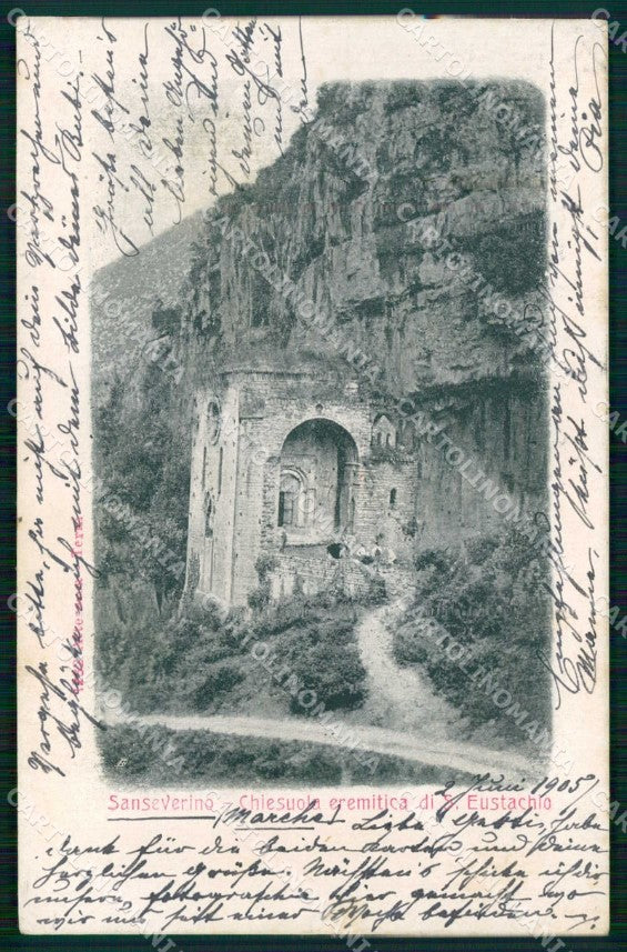 Macerata San Severino Marche Chiesuola Eremitica Alterocca 1232 cartolina RT1624 – fronte