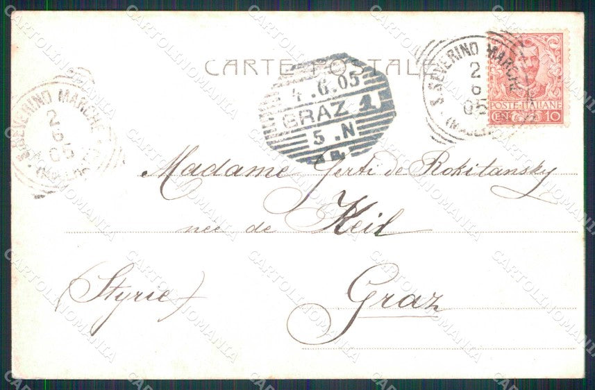 Macerata San Severino Marche Chiesuola Eremitica Alterocca 1232 cartolina RT1624 – retro