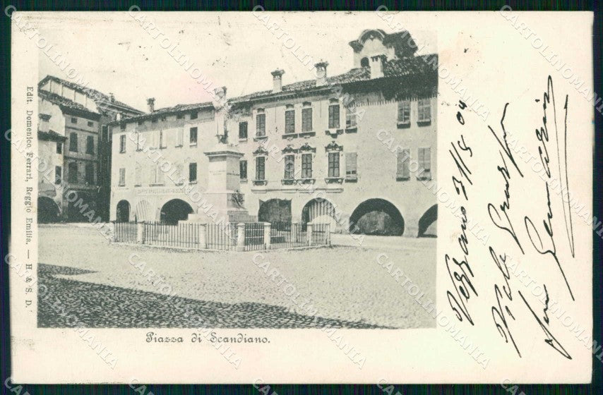 Reggio Emilia Scandiano Piazza ABRASA cartolina RT1626 – fronte