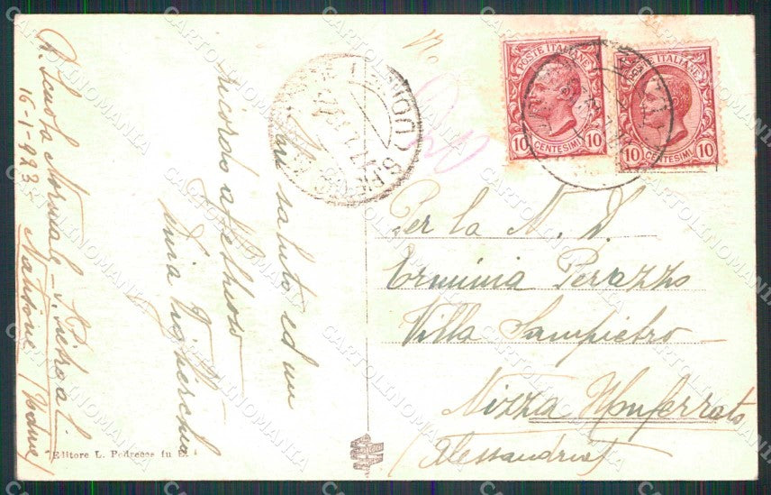 Udine San Pietro Natisone Chiesa S. Quirino Casa Jussa PIEGHINA cartolina RT1631 – retro