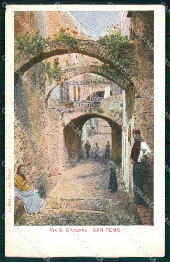Imperia Sanremo Via San Giuseppe cartolina RT1635 – fronte