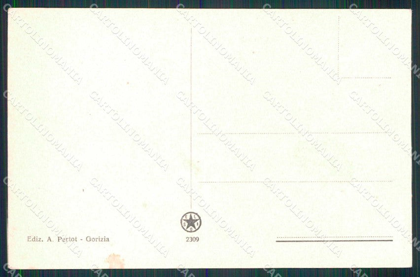 Slovenia Nova Gorica Salcano Vecchi Cipressi Monte Santo cartolina RT1652 – retro