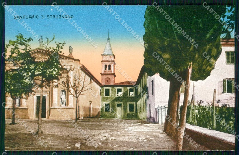 Slovenia Pirano Strugnano Santuario cartolina RT1654 – fronte