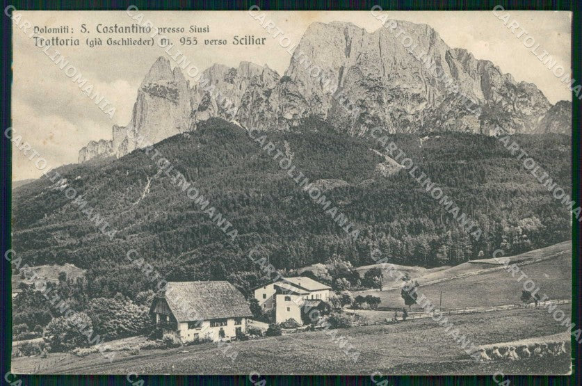 Bolzano Siusi allo Sciliar San Costantino Franzl 3600 cartolina RT1656 – fronte