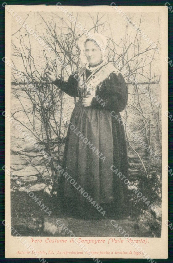 Cuneo Sampeyre Valle Varaita Costumi cartolina RT1674 – fronte