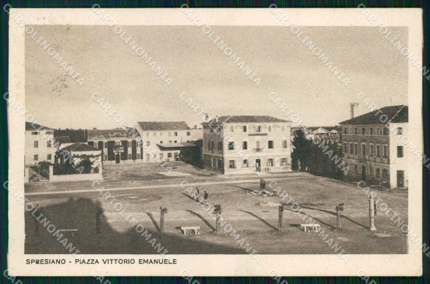 Treviso Spresiano Piazza Vittorio Emanuele cartolina RT1678 – fronte