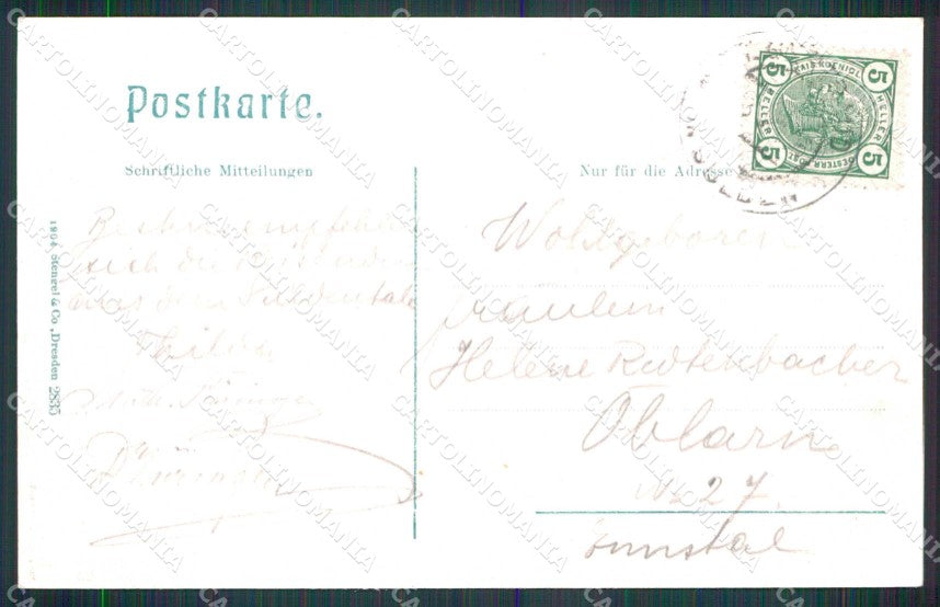 Bolzano Santa Gertrude Val di Solda Stengel 2835 cartolina RT1679 – retro
