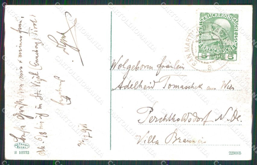 Trento San Martino di Castrozza Hotel des Alpes Hotel Cimone cartolina RT1680 – retro
