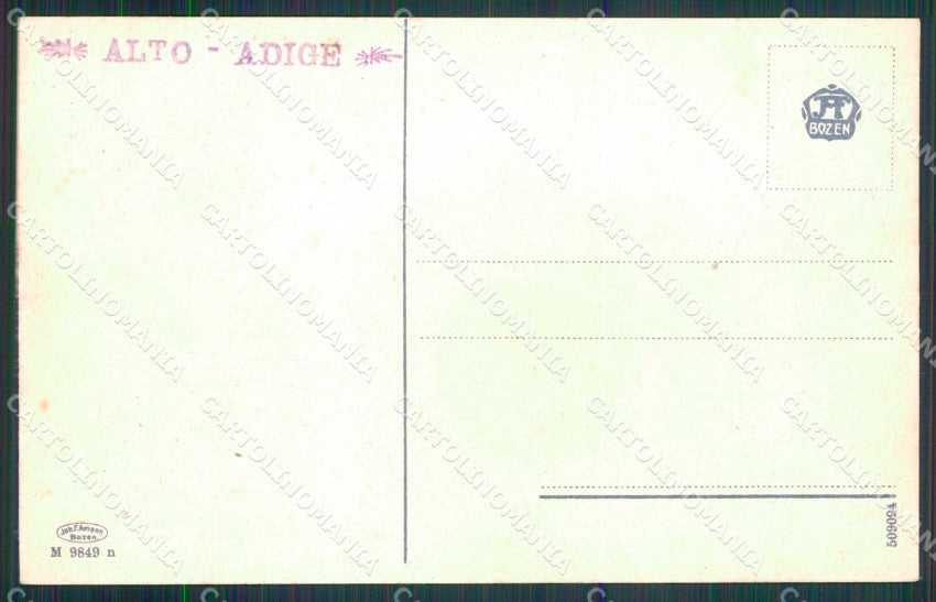 Bolzano Sesto Posthotel Fischleinboden cartolina RT1684 – retro
