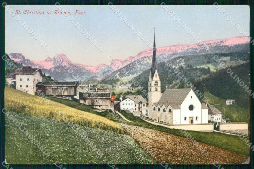 Bolzano Santa Cristina Valgardena cartolina RT1686 – fronte