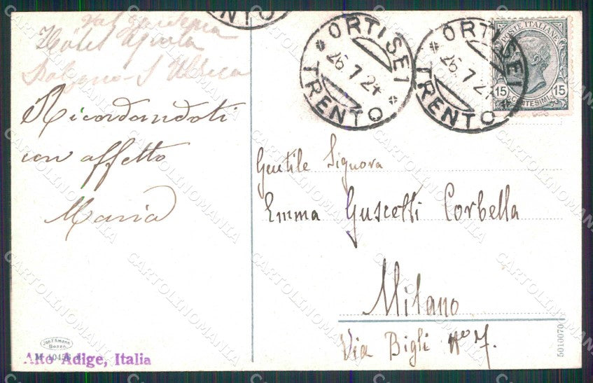 Bolzano Ortisei Val Gardena cartolina RT1690 – retro