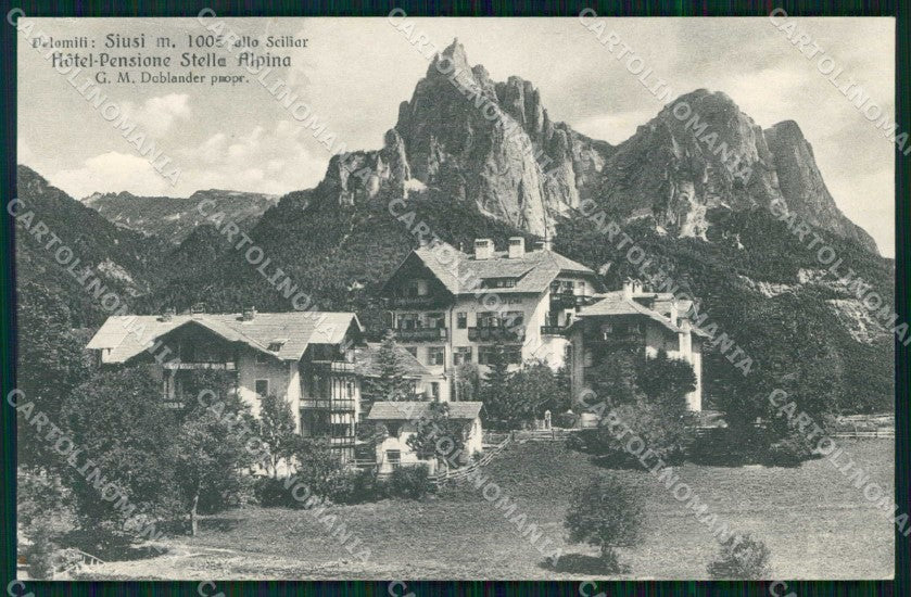 Bolzano Siusi allo Sciliar Pensione Stella Alpina Franzl 321 61 cartolina RT1695 – fronte