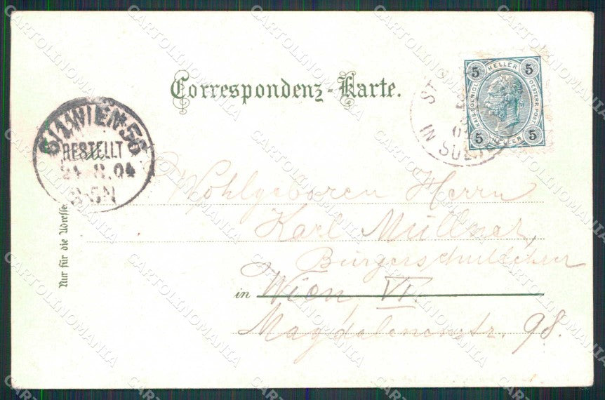 Bolzano Santa Gertrude Val di Solda cartolina RT1697 – retro