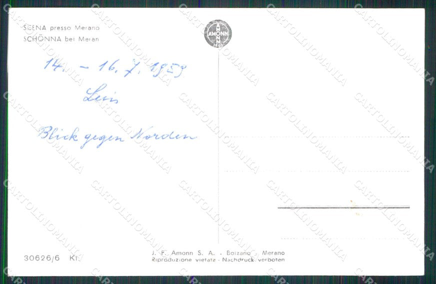 Bolzano Scena Foto cartolina RT1707 – retro