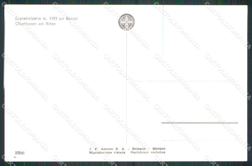 Bolzano Renon Soprabolzano Foto cartolina RT1715 – retro