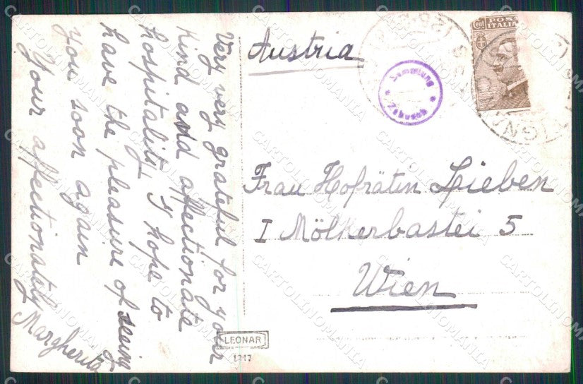 Firenze Settignano Villa Michelangelo ABRASA Foto cartolina RT1718 – retro