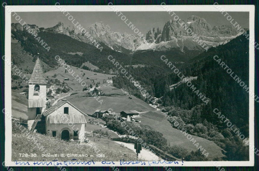 Bolzano Tires San Cipriano Franzl 728 30 Foto cartolina RT1749 – fronte