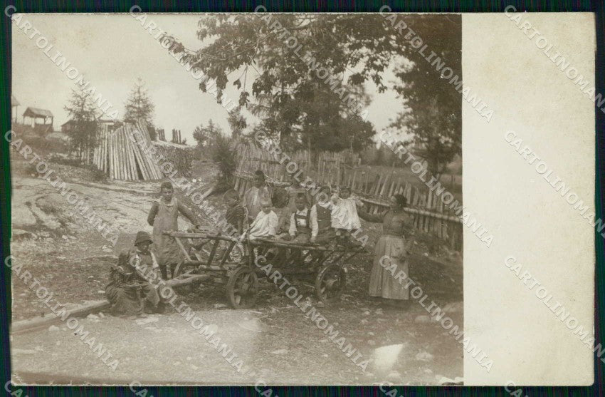 Bolzano San Genesio Atesino Bambini su Carretto Foto cartolina RT1750 – fronte