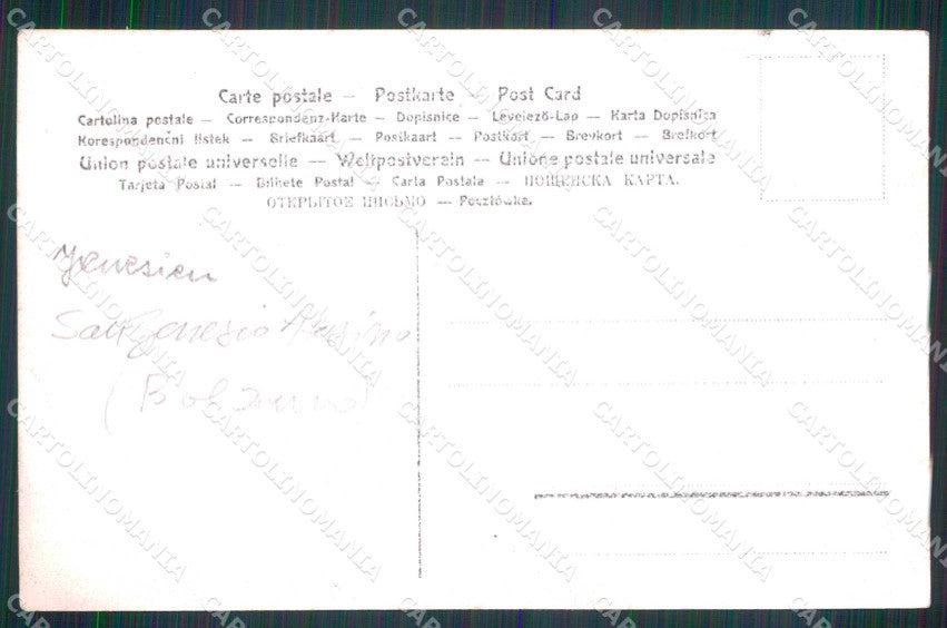 Bolzano San Genesio Atesino Bambini su Carretto Foto cartolina RT1750 – retro