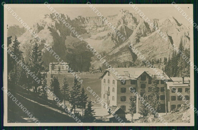 Belluno Cortina d'Ampezzo Hotel Misurina Lago Foto cartolina RT1751 – fronte