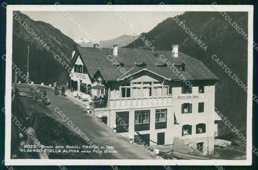 Bolzano Stelvio Albergo Stella Alpina Franzl 8025 Foto cartolina RT1755 – fronte