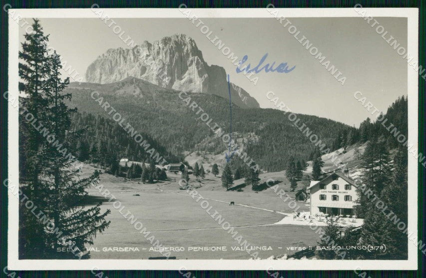 Bolzano Selva di Val Gardena Albergo Vallunga Foto cartolina RT1759 – fronte