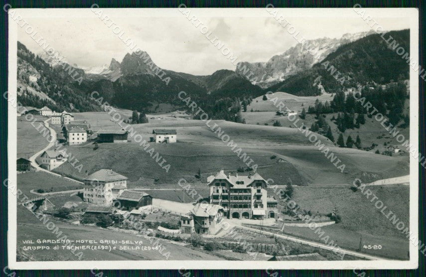 Bolzano Selva di Val Gardena Hotel Grisi Gruppo Sella Foto cartolina RT1763 – fronte
