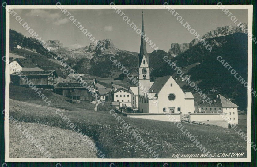 Bolzano Santa Cristina Valgardena Foto cartolina RT1766 – fronte