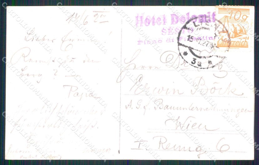 Bolzano Sesto Val Pusteria Foto cartolina RT1770 – retro
