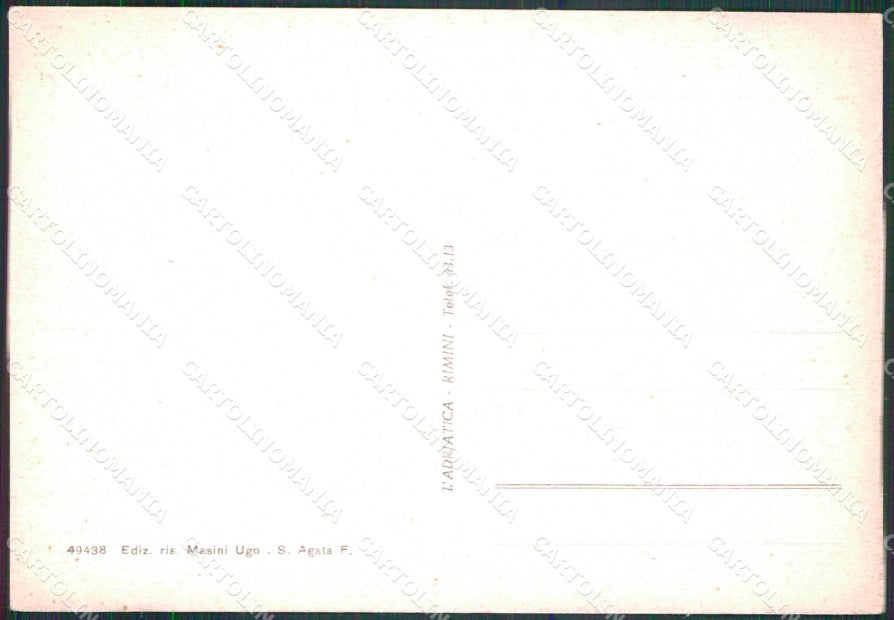 Rimini Sant'Agata Feltria Piazza Centrale FG cartolina RT1774 – retro