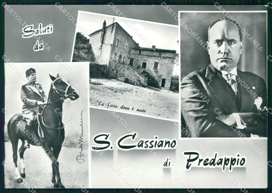 Forlì Predappio Saluti da Benito Mussolini FG Foto cartolina RT1781 – fronte