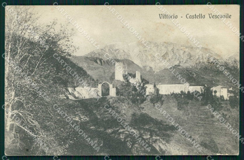 Treviso Vittorio Veneto Castello Vescovile cartolina RT1788 – fronte