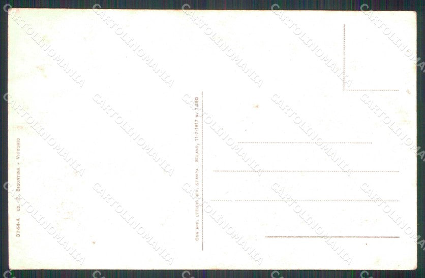 Treviso Vittorio Veneto Castello Vescovile cartolina RT1788 – retro