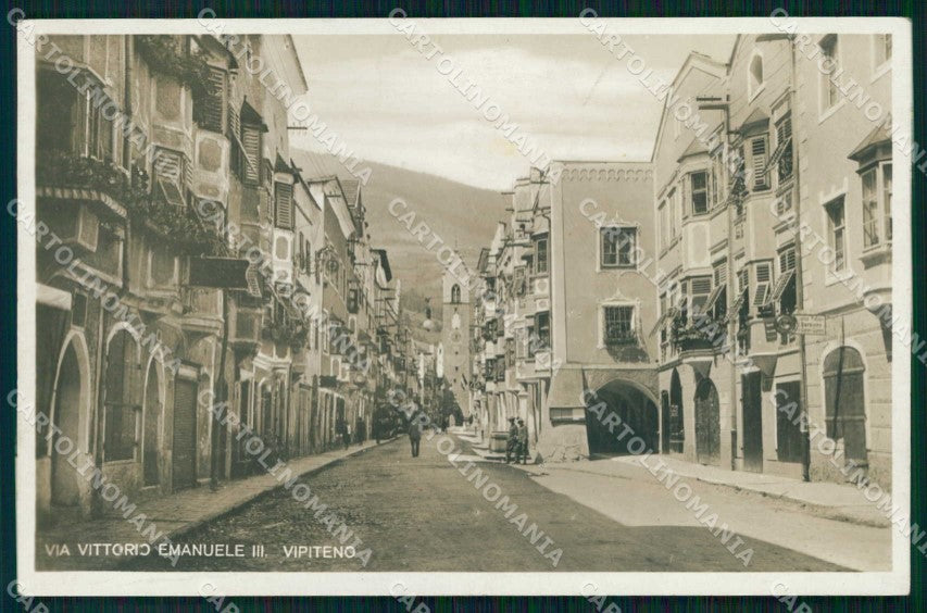 Bolzano Vipiteno Via Vittorio Emanuele III cartolina RT1793 – fronte