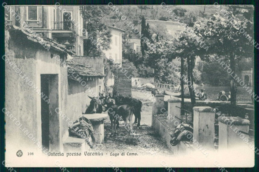 Lecco Varenna Osteria Brunner 108 cartolina RT1794 – fronte