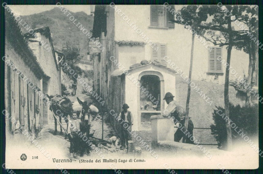 Lecco Varenna Strada dei Mulini Brunner 106 cartolina RT1795 – fronte