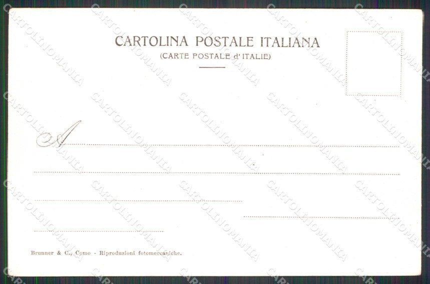 Lecco Varenna Strada dei Mulini Brunner 106 cartolina RT1795 – retro