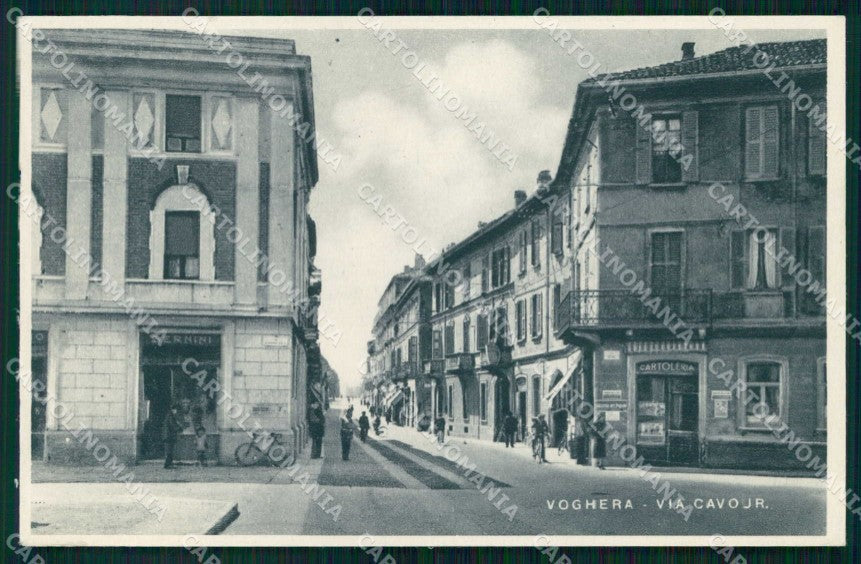 Pavia Voghera Via Cavour cartolina RT1803 – fronte