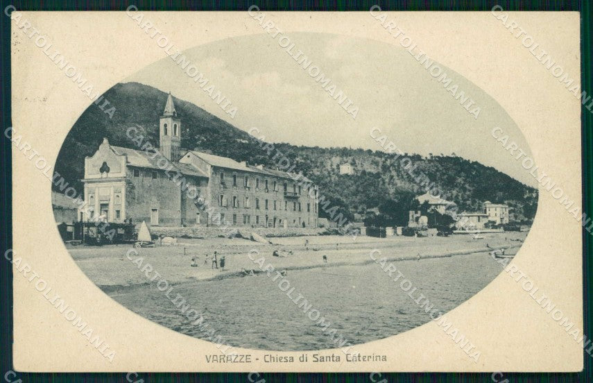 Savona Varazze Chiesa di Santa Caterina cartolina RT1810 – fronte