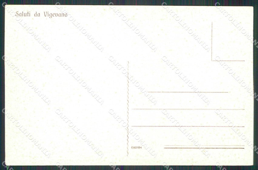 Pavia Vigevano Ingresso del Quartiere d'Artiglieria cartolina RT1813 – retro