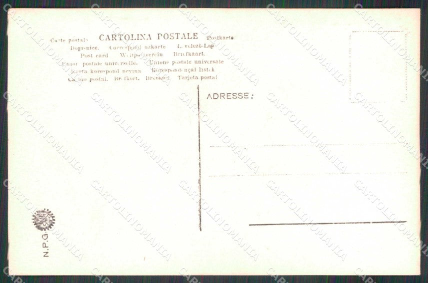 Napoli Città Vesuvio Cratere in Eruzione NPG Foto cartolina RT1824 – retro