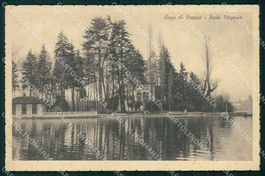 Varese Città Isola Virginia Lago di cartolina RT1836 – fronte