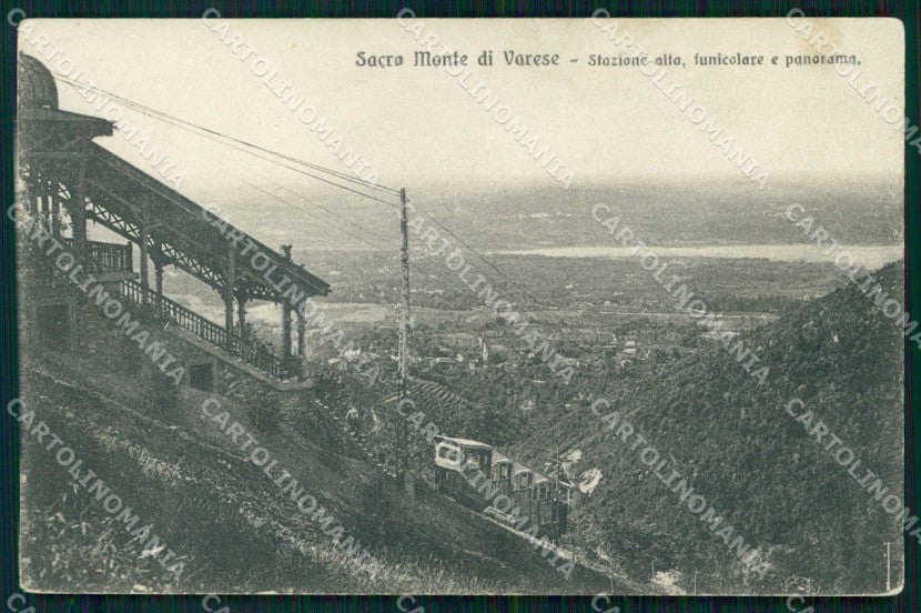 Varese Città Sacro Monte Funicolare Brunner 3806 cartolina RT1843 – fronte