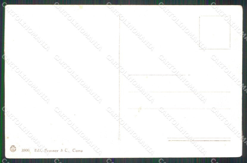 Varese Città Sacro Monte Funicolare Brunner 3806 cartolina RT1843 – retro