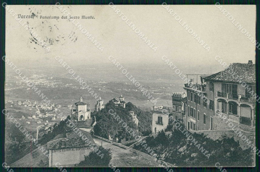 Varese Città Veduta dal Sacro Monte Brunner 3808 cartolina RT1851 – fronte