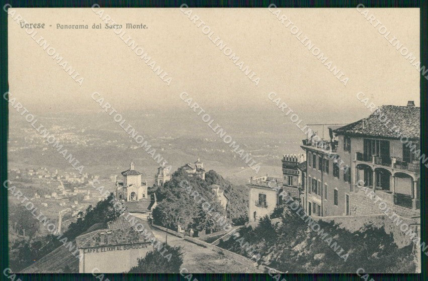 Varese Città Veduta dal Sacro Monte Brunner 3808 cartolina RT1854 – fronte