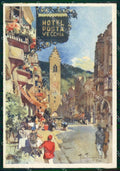 Bolzano Vipiteno Hotel Centrale Posta Vecchia cartolina RT1868 – fronte