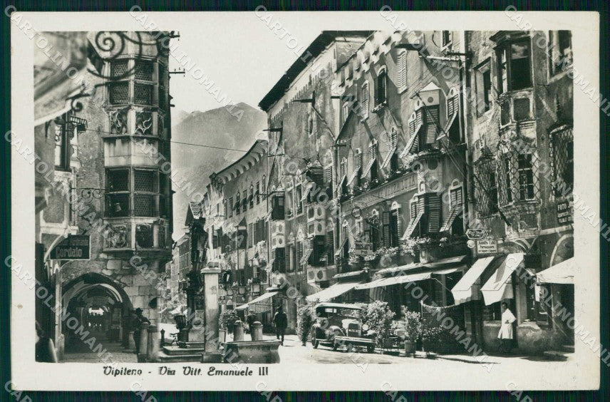 Bolzano Vipiteno Via Vittorio Emanuele III Foto cartolina RT1873 – fronte