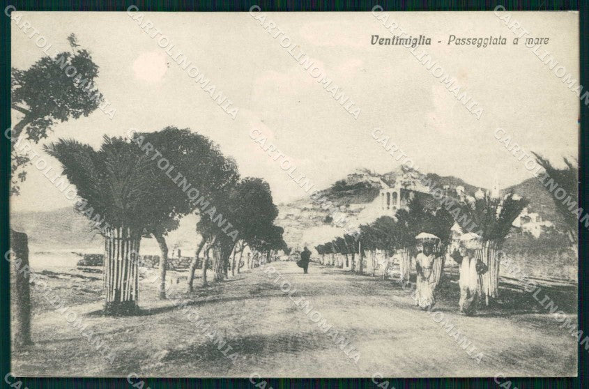 Imperia Ventimiglia Passeggiata a Mare cartolina RT1874 – fronte