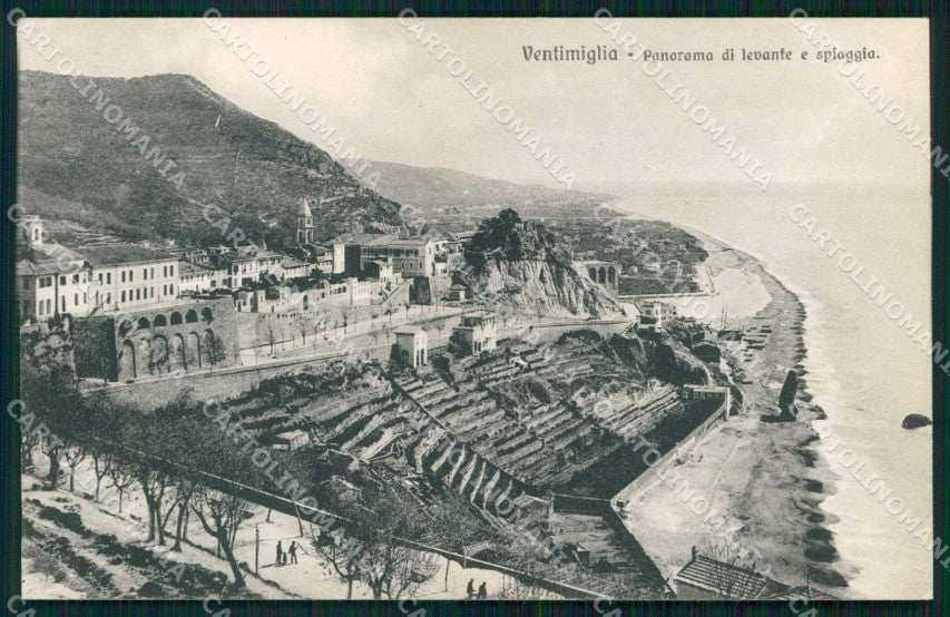 Imperia Ventimiglia Panorama Spiaggia cartolina RT1876 – fronte